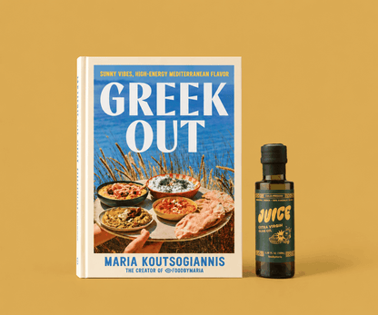 GREEK OUT Cookbook + Mini JUICE